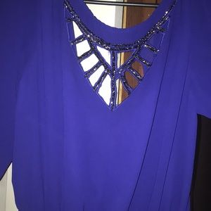 A beautiful flowing blue romper